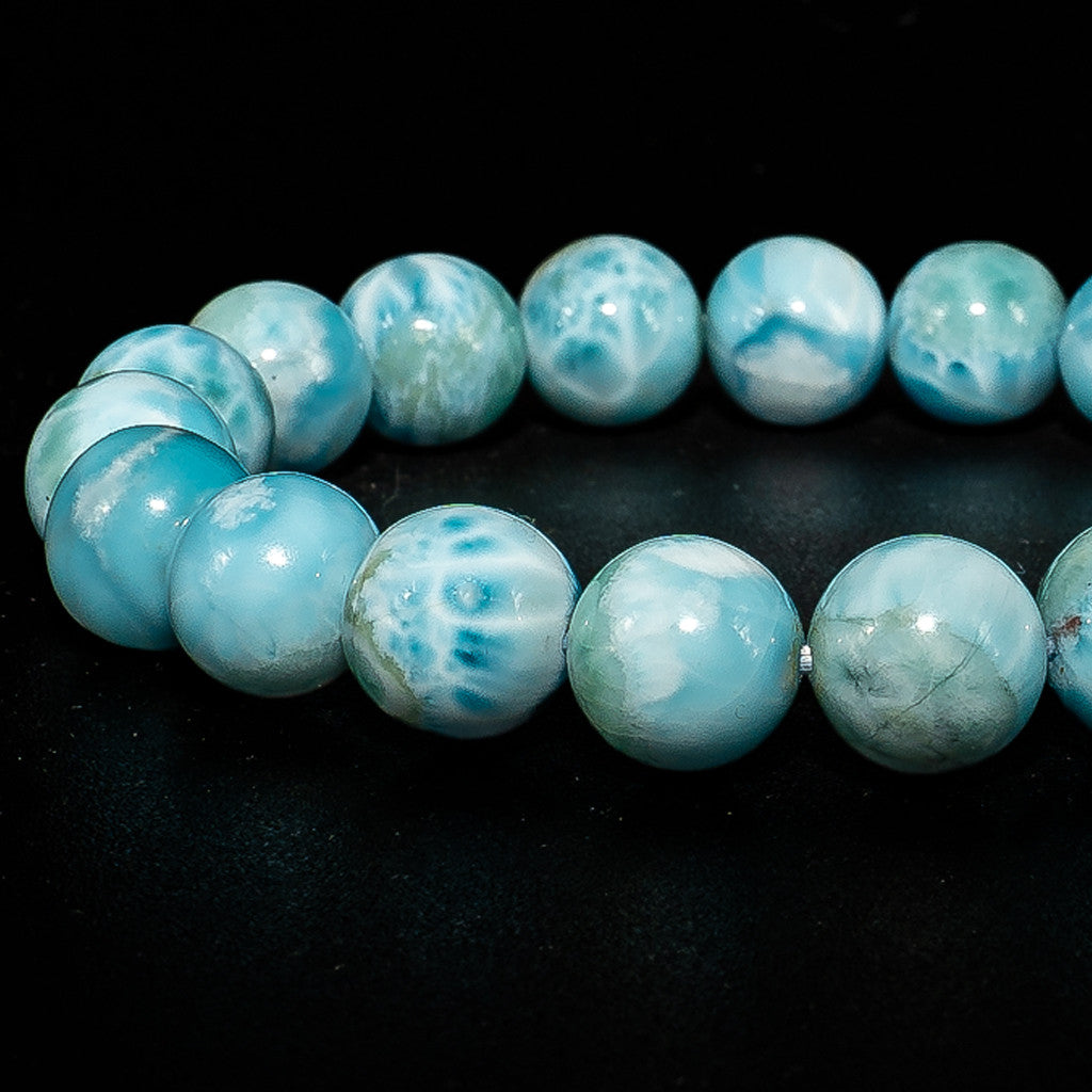 Extra minőségű Dominikai Larimar karkötő