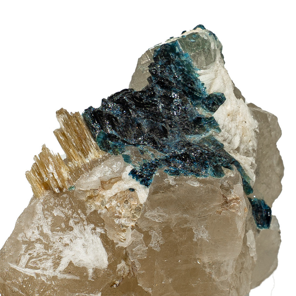 Brazíliai kék Turmalin, Kvarcon Muszkovittal