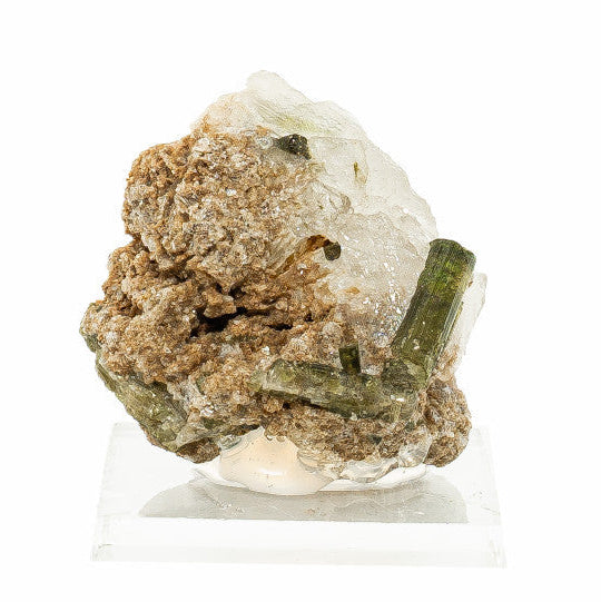 Brazíliai zöld Turmalin, Kvarcon 3.