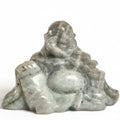 Egyedi pocakos, mosolygó Labradorit Buddha