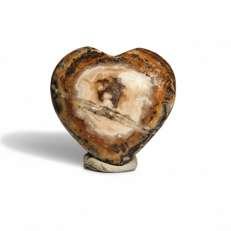 UV Aktív Pakisztáni Dendrites Aragonit, Kalcittal szív dísztárgy