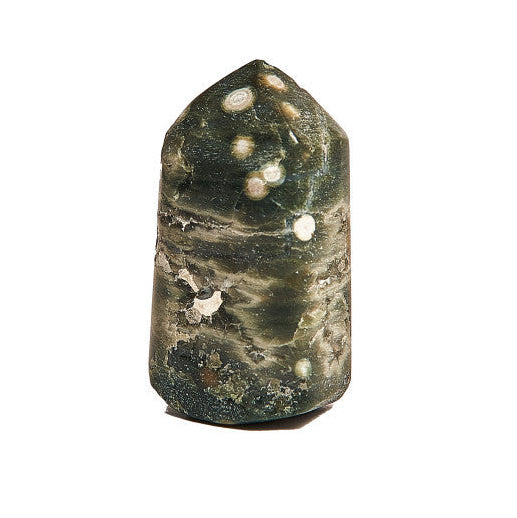 Madagaszkári sötétzöld Óceán Jáspis csúcs