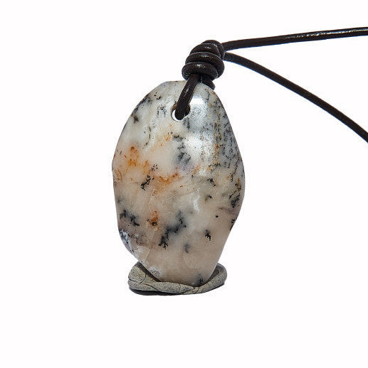 Madagaszkári freeform Merlinit Dendrites Opál medál