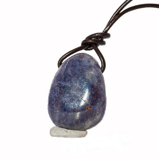 Indiai Iolit-Napkő medál valódi bőrszálon