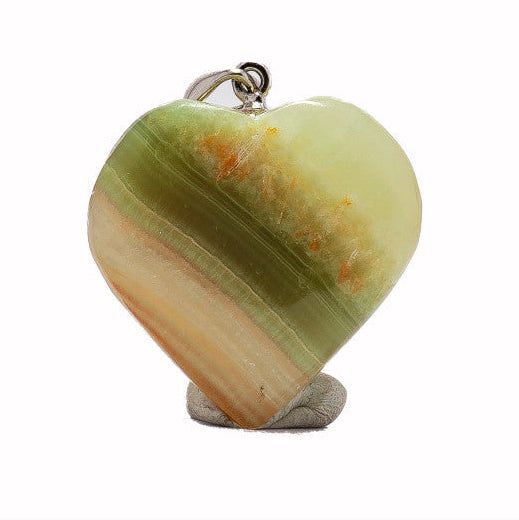 Pakisztáni Aragonit szív medál