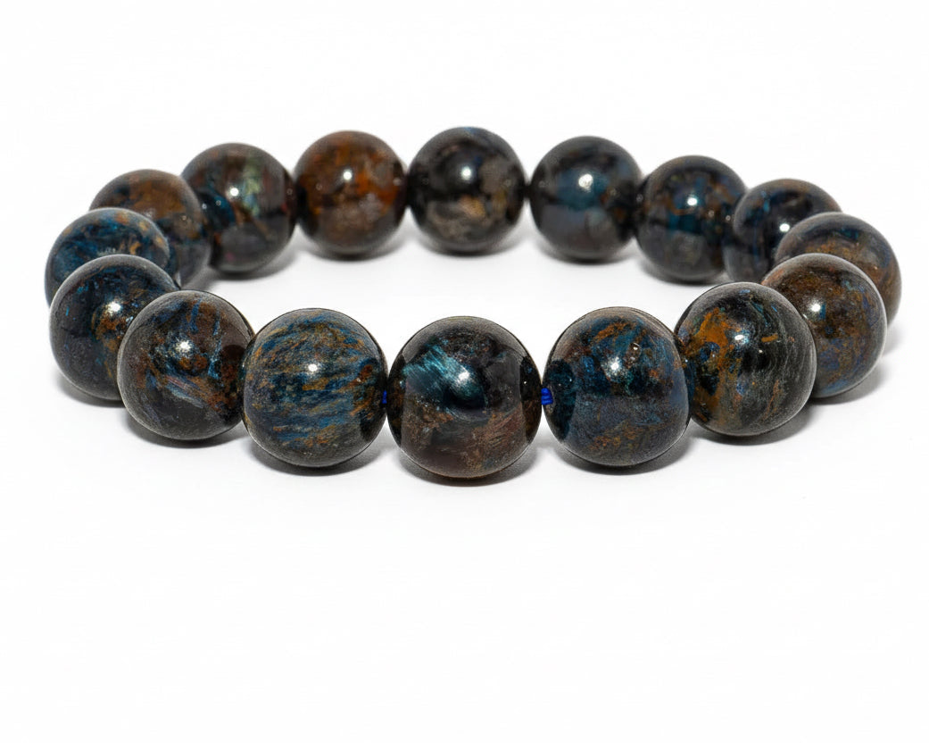 Extra minőségű Namíbiai kék Pietersit karkötő