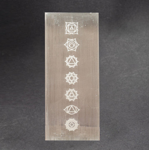 Marokkói Szatén Gipsz lap 7 csakra motívumokkal