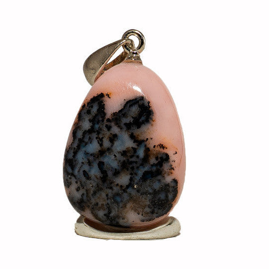 Perui Dendrites Rózsaopál medál valódi bőrszálon