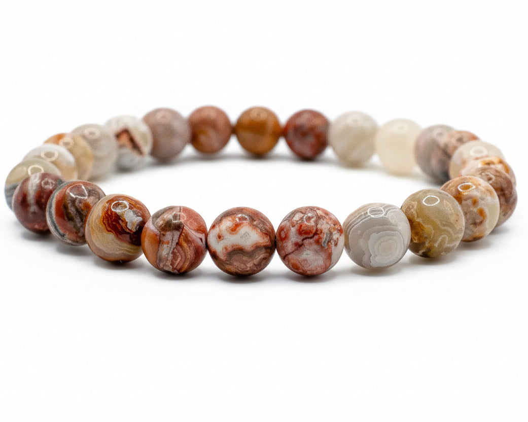 Extra minőségű Mexikói csipke Achát karkötő