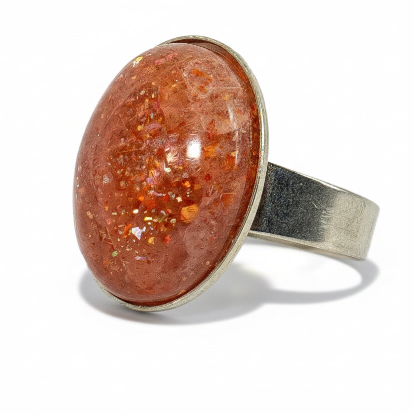 Extra minőségű Indiai Napkő gyűrű