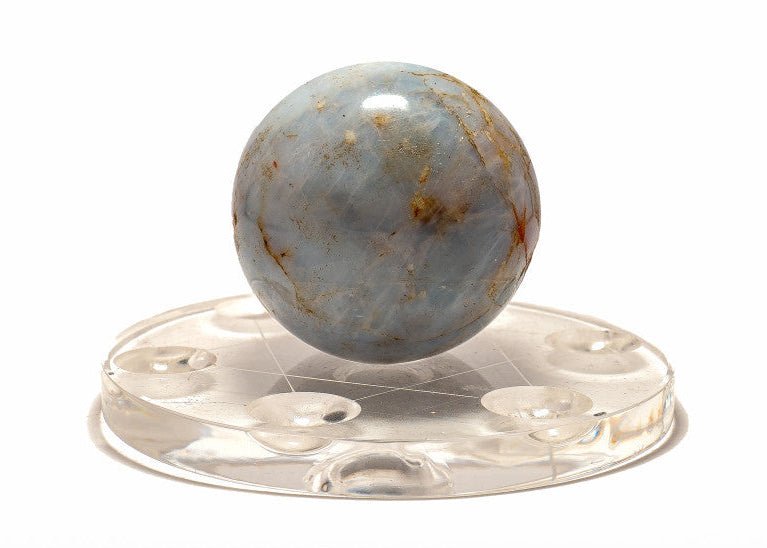 Perui Angelit golyó ajándék tartóval - Fenrir Stone - A Valódi Ásványok Otthona