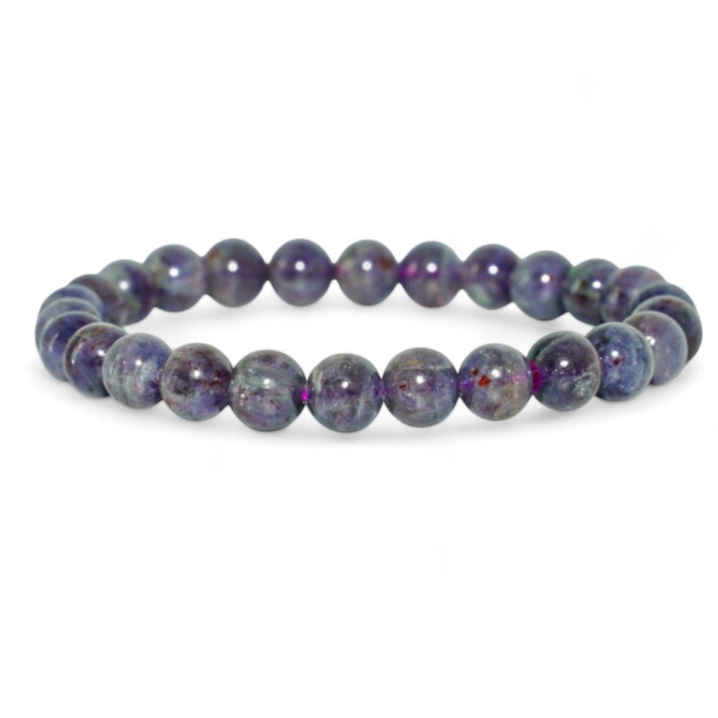 Extra minőségű Indiai Iolit-Napkő karkötő