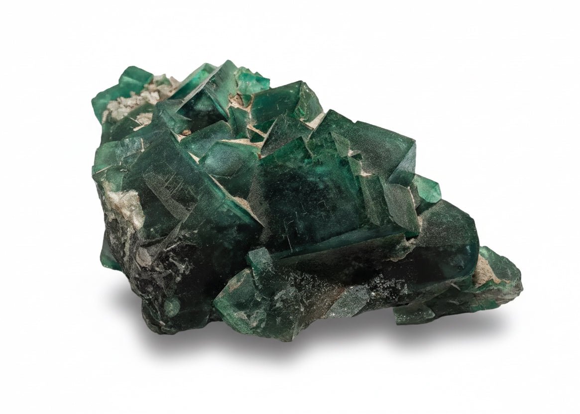 UV Aktív Madagaszkári zöldeskék Fluorit telep - Fenrir Stone - A Valódi Ásványok Otthona