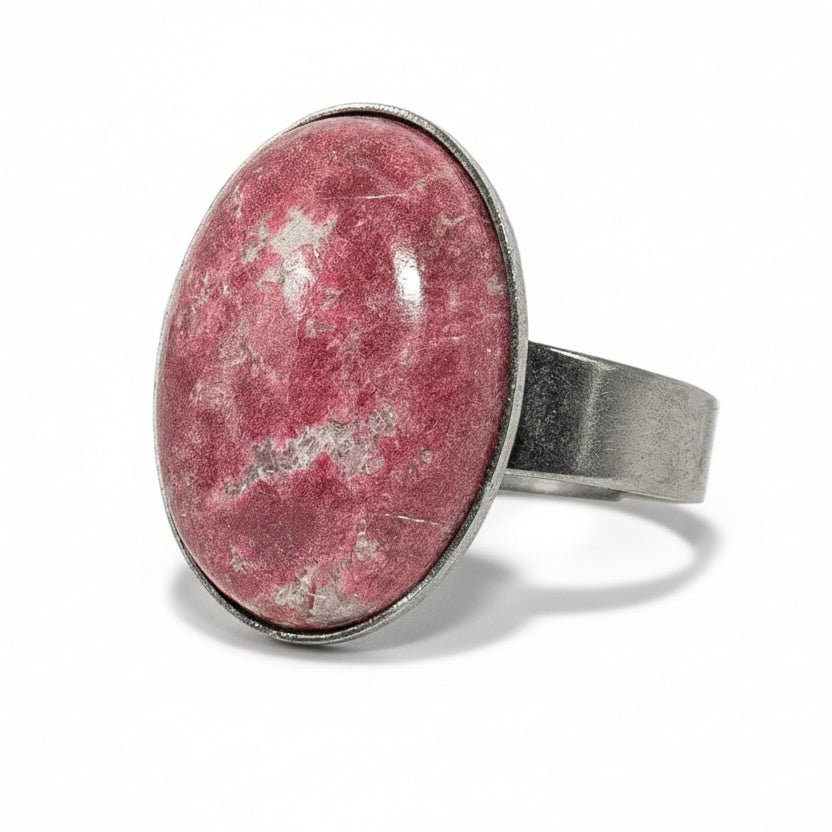 Valódi Norvégiai Thulit gyűrű - Fenrir Stone - A Valódi Ásványok Otthona