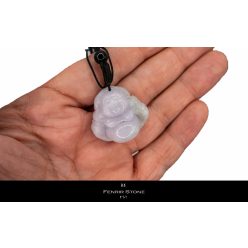 Valódi Kínai Levendula Jádeit Buddha medál-lila-jade-buddha-mm