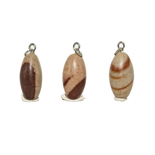 Indiai Homokkő ( Shiva Lingam ) medál valódi bőrszálon